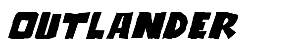 Outlander font preview